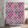 Brightly Colored Shower Curtain Waterproof Fabric Bath Decorative Printed Pattern 240X180cm Modern Home Decoration