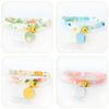 Colorful Cartoon Pet Collar With Bell Safety Buckle Cats Dogs Small Medium Pets