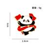 National Day Enamel Oil Dropped Alloy Panda Brooch Patriotic Theme Badge for Student Bags Pencil Case Clothing Decoration