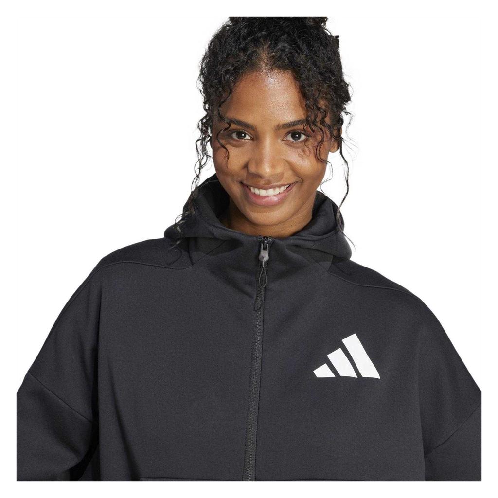 Adidas Womens/Ladies Z.N.E. Relaxed Fit Full Zip Hoodie