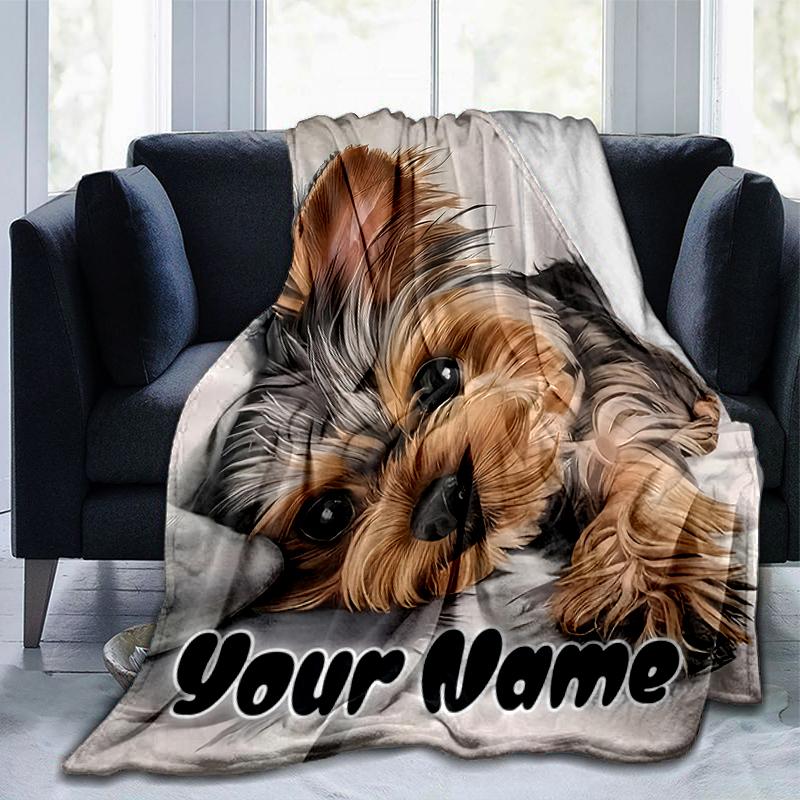 1PC Custom Name "Yorkie's Soft Blanket"