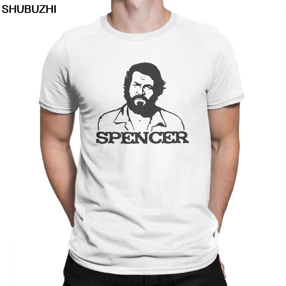 T-Shirts Rundhals Oberteile Baumwolle Sommer Unisex T-Shirt Bud Spencer Vintage Kurzarm Terence Hill T-Shirt Pl Oberteile Sbz8113