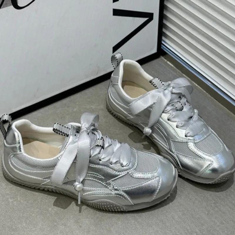 Fashion 2025 High Quality Ladies Shoes Front Lace-up Women's Vulcanize Shoes Fashion Mesh New Comfortable Breathable Sneakers Zapatos