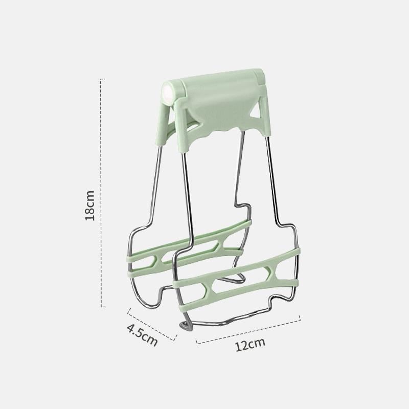 2Pcs Kitchen Stainless Steel Anti-Scalding Clips Portable Bowl Clamp Non-Slip Pan Gripper Kitchen Pot Clips Cooking Baking Tool