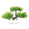 Simulation Flowers Artificial Plant Home Office Orange Plastic Purple Simulation Pine Table Decoration Tree Wedding