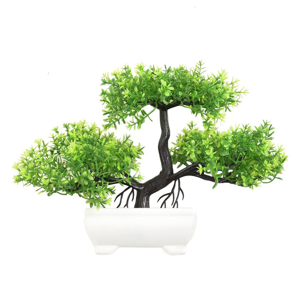 Simulation Flowers Artificial Plant Home Orange Plastic Room Simulation Pine Table Decoration Tree Decorations