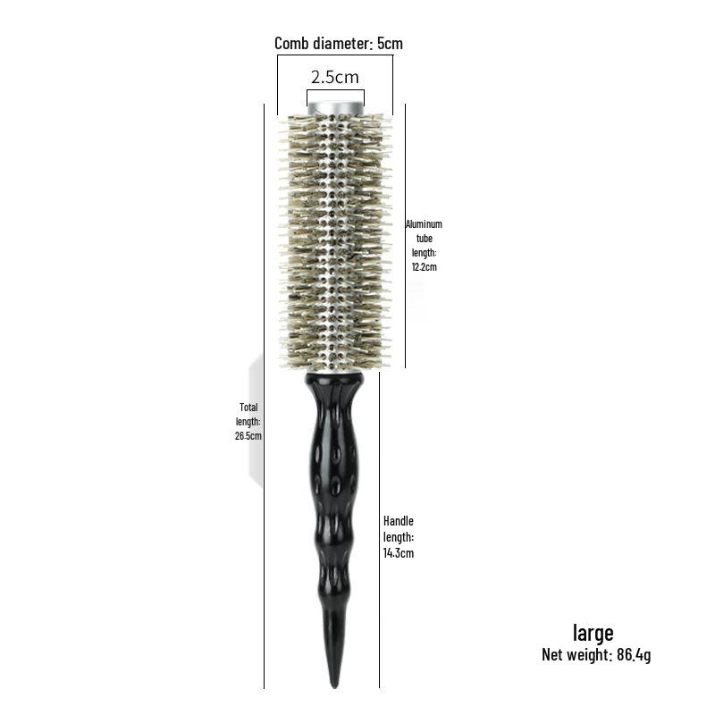 

Beechwood & Boar Bristle Nylon Roller Brush for Blow-drying, Straightening & Curling Hair