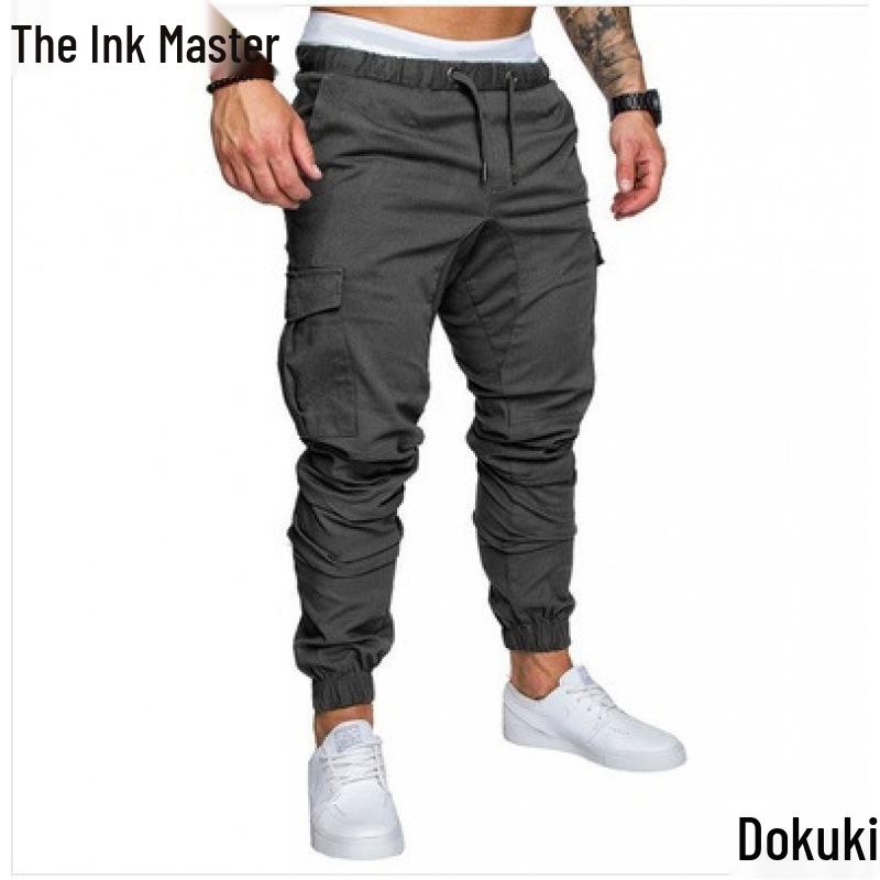 Men's Casual Multi-Pocket Workwear Long Pants - Woven Fabric