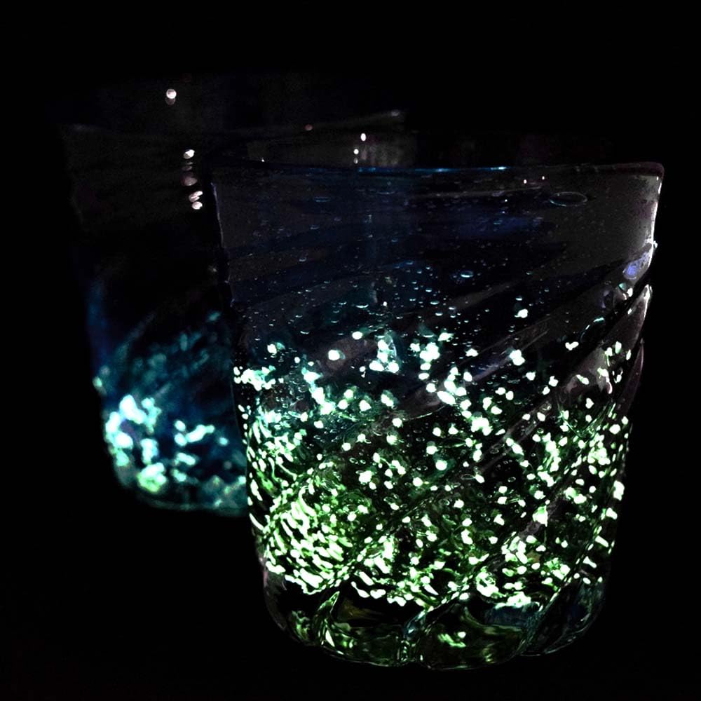 Kubakasa Ryukyu Glass - Churaumi Glass - Glow-in-the-Dark Cup - Stylish - Okinawa - Made To Order - Okinawa Souvenir - Gift - Churaumi Glass Tingara -