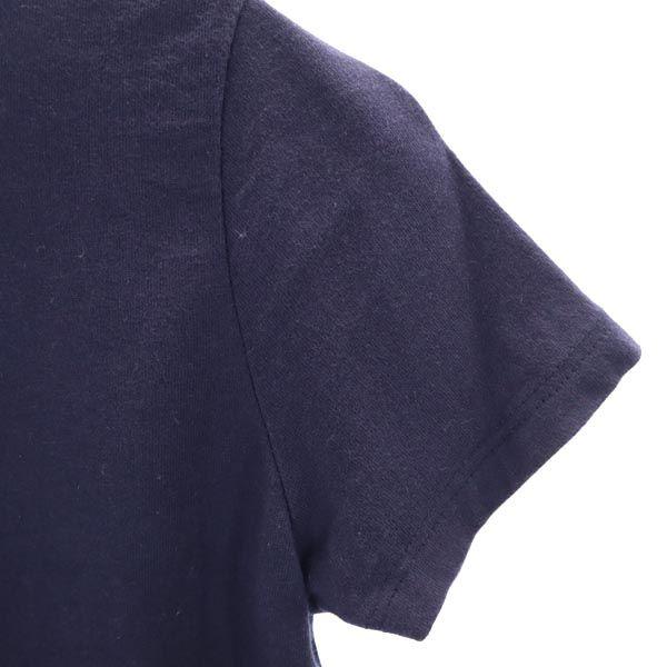 Stussy 90s Made In USA Old Short Sleeve T-shirt M Navy Women Used