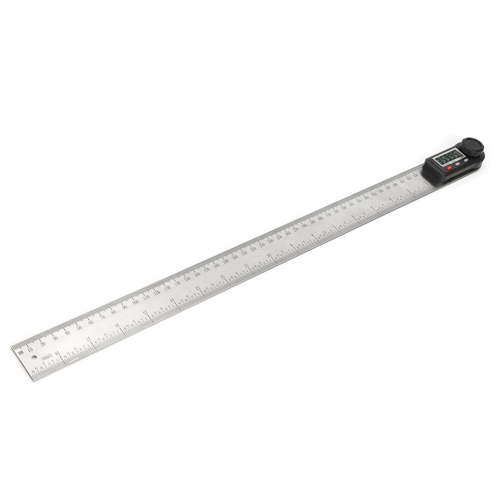 2in 1 Electronic Digital Display Angle Meter 0360 Degrees  Woodworking Ruler Multifunction