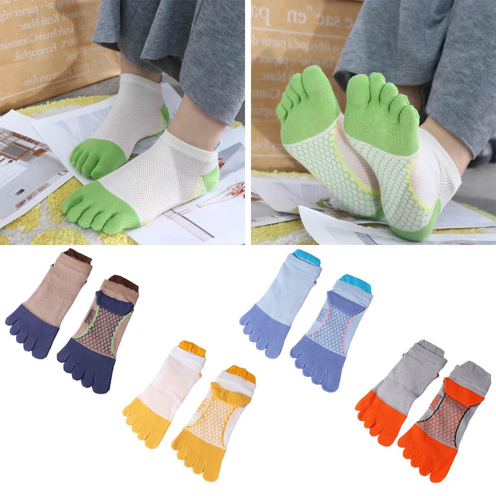 Anti-Rutsch Schweißabsorbierende Baumwolle Kurze Socken Zehentrennungssocken Kinderstrumpfwaren Fünf-Zehen-Socken