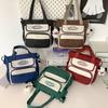 Student Shoulder Bag Contrast Color Crossbody Bag Women's Commuter Class Handbag