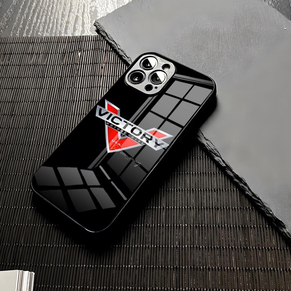 

VICTORY MOTORCYCLES USA Phone Case For Iphone Lady 16 15 13 12 14 11 Pro Max Mini X Xr Xs 8 7 Puls 6 Glass Funda Cover iPhone14 Plus