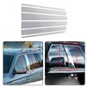 6Pcs Chrome Window Pillar Posts Trim Cover Door Silver Exterior Stickers Decal For Lincoln Navigator Ford Expedition 1997-2017