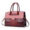 New High Appearance Level Crocodile Splicing Handbag Advanced Sense Large Capacity Single Shoulder Bag All Cross-body Bag Women