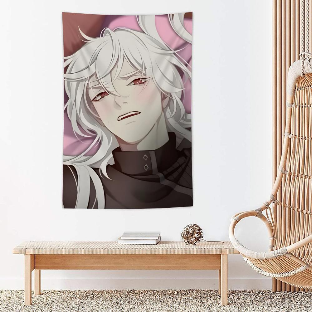 Game A DDate With Death Tapestry For Bedroom Living Room Outdoor Wall Decor Simple Stylish Art Piece Vertical Design