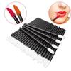 50 Stück Einweg-Lippenpinsel, Wimpern-Make-up-Pinsel, Wimpernverlängerung, Mascara-Applikator, Lippenstift-Zauberstäbe, Set für kosmetische Make-up-Tools