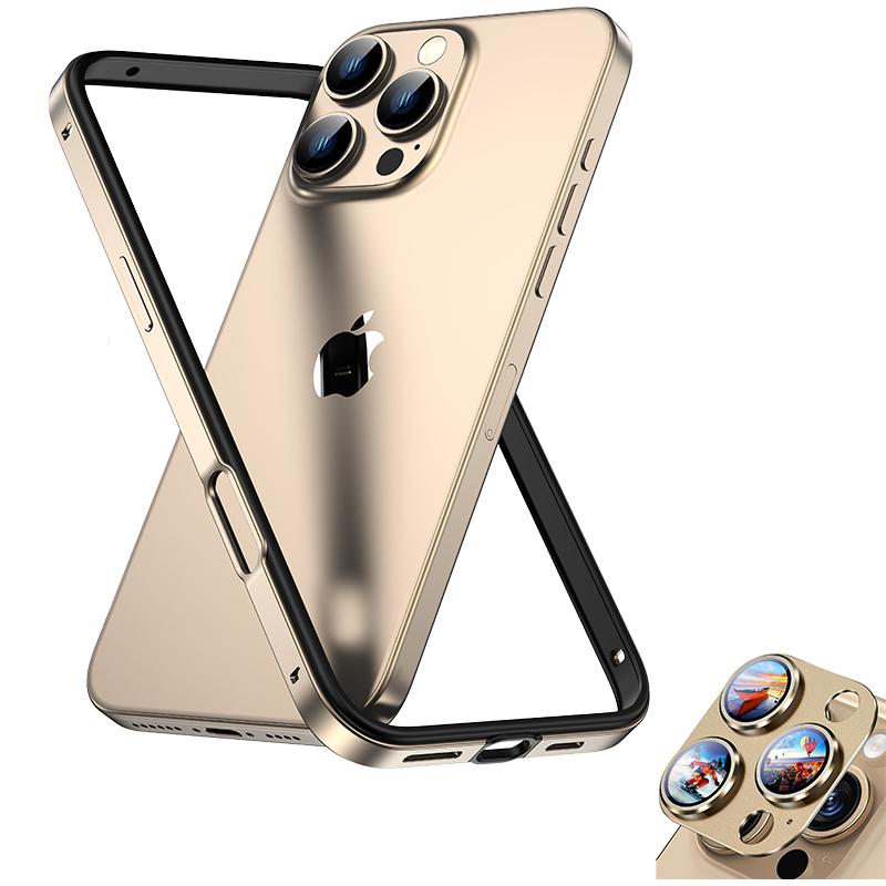 Desert Titanium Camera Lens Protector Bumper Cover Case For For Iphone 16 Pro Max 1 Plus 14 13 Mini 12 11 SE 8 Protection