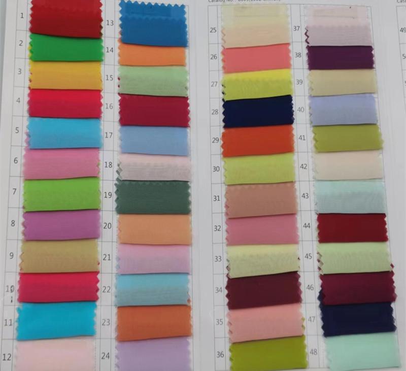 100% Polyester Plain Dyed 100D Chiffon Fabric French Chiffon Georgette Fabric for Chiffon Hijab