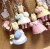 New Product In Stock Jasmine Rabbit Doll Pendant Acrylic Hanging Tag Blind Box Keychain French Floral Afternoon Tea Rabbit
