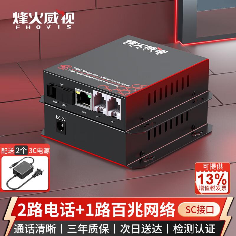 Fenghuo Weishi PCM Voice Telephone Fiber Optic Converter