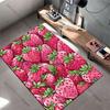 Tappeto di fragole fresche succose e vivaci Decorazione per soggiorno sala yoga tappetino per gattonare dei bambini tappetino d'ingresso tappeto da area tappetino per giochi