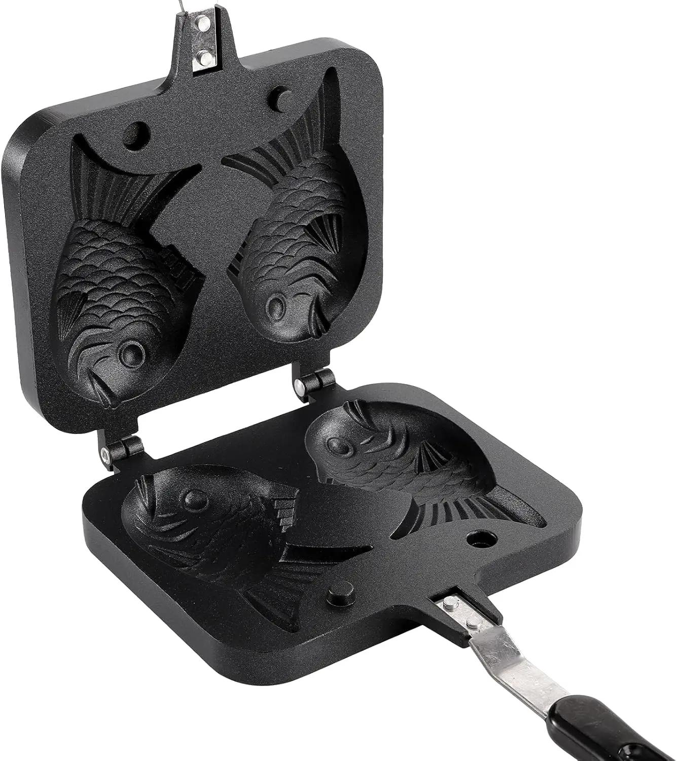 

Двойная форма для рыбы Тайяки Форма для выпечки в форме рыбы Тарелка для торта Выпечка блинов Подходит для дома, кухни, ресторана Инструменты для выпечки