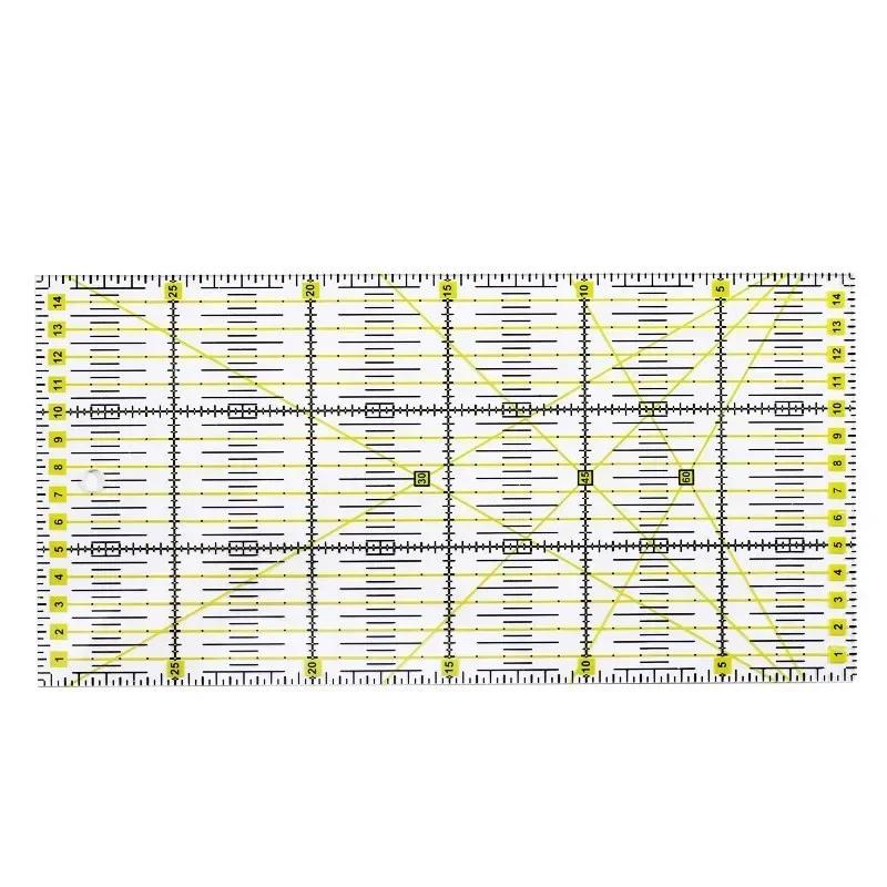 1 шт. Линейка для пэчворка Инструменты для квилтинга Швейные линейки для пэчворка Линейка для раскроя ткани Чертежная линейка Швейные аксессуары для портных 1PC