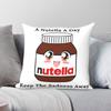 Nutella Halte die Traurigkeit fern Kissenbezug Polyester Leinen Samt Kreativer Dekorativer Überwurf Kissenbezug Heimkissenbezug x