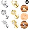 Titanium Heart Drop G23 Piercing Jewelry - Versatile Internal Thread Ear & Lip Stud