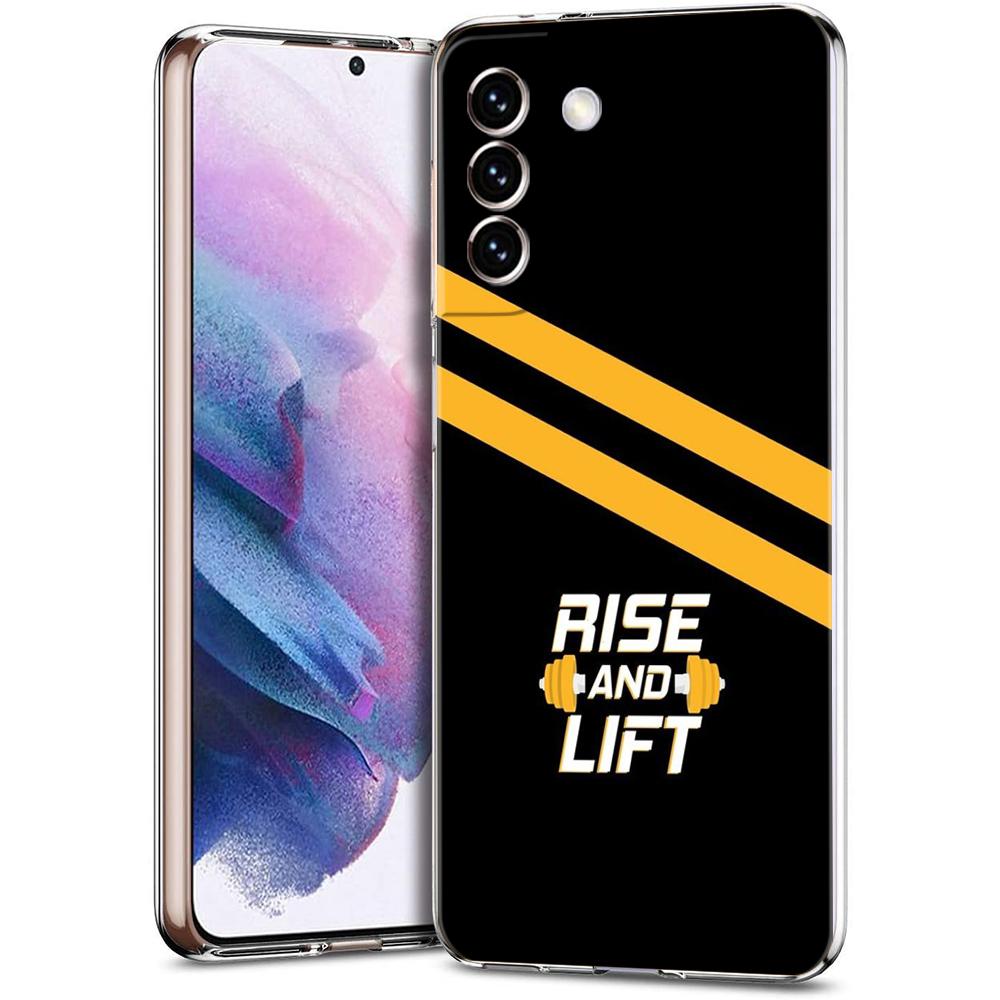 

Transparent Phone Case Cover for Samsung Galaxy S25 S24 S23 S22 S20 S21 FE Ultra S24 S23 S10 S10E Plus Bodybuilding Gym Fitness for samsung s10e