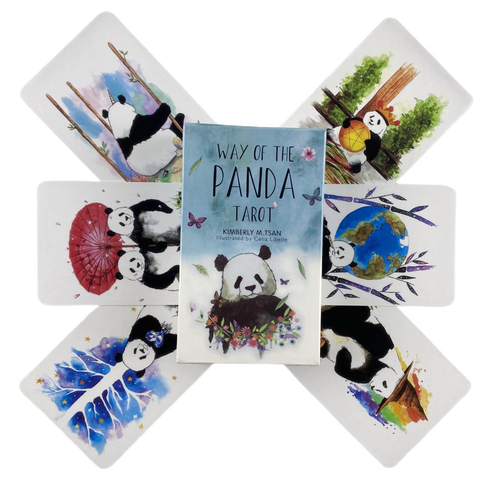 Way of The Panda Tarot Cards A 79 Deck Oracle English Visions Divination Edition Borad Playing Games