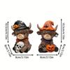 Halloween new cute cute highland cow home gift Christmas atmosphere decorative resin ornament