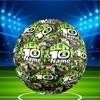 Custom Name Personalized Ben 10 Cartoon Print Size 5 Soccer Ball Training & Match Football, for Team, Kicking, Gift for Football