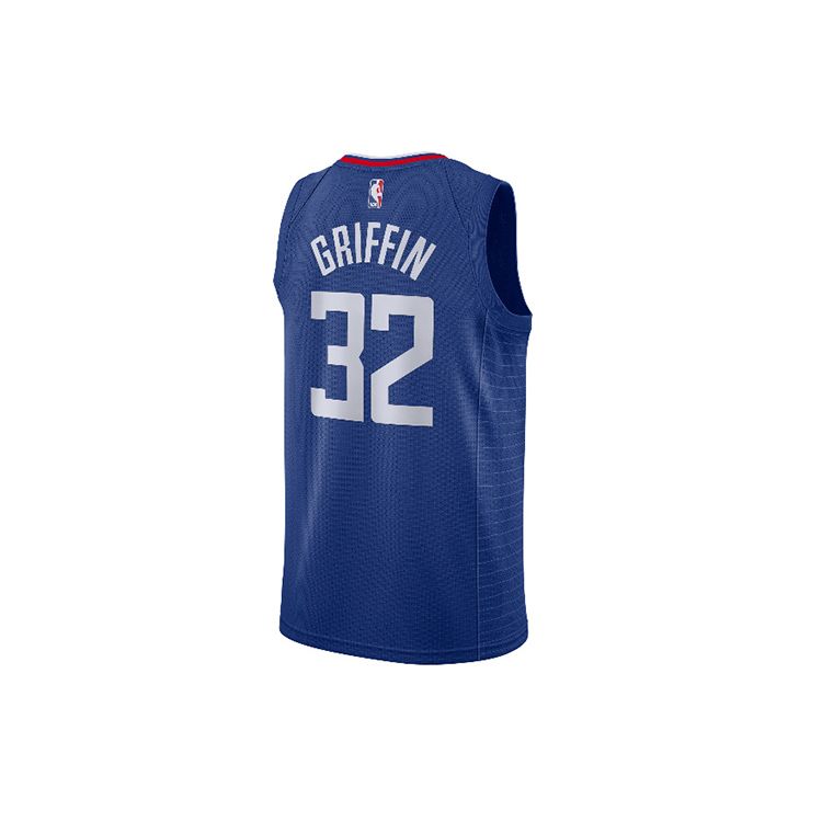 Nike NBA Contrast Panel Sleeveless Basketball Jersey Fan Edition - Los Angeles Clippers - Blake Griffin Men Tops Blue 864481-496