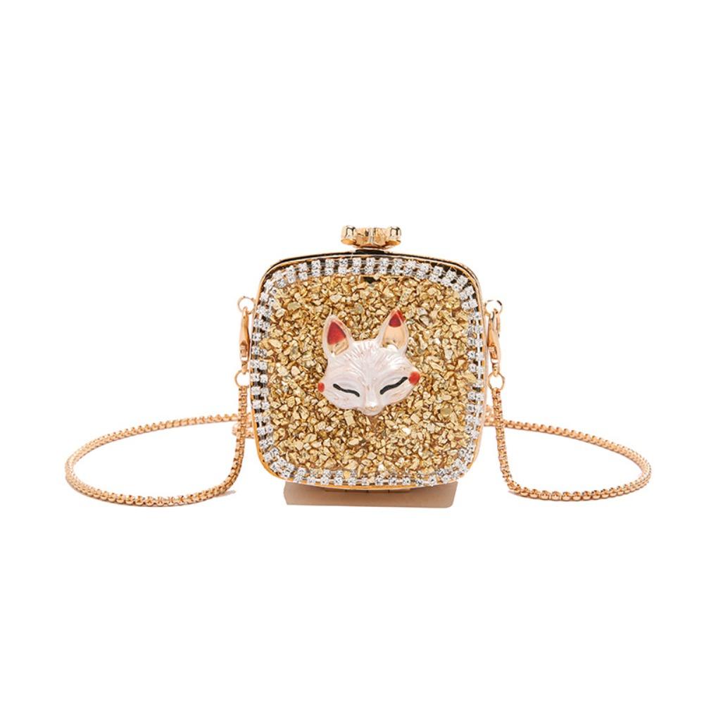 Gold/Silver Banquet Chain Bag Elegant Mini Lipstick Bag Vintage  Evening Bag  Wedding