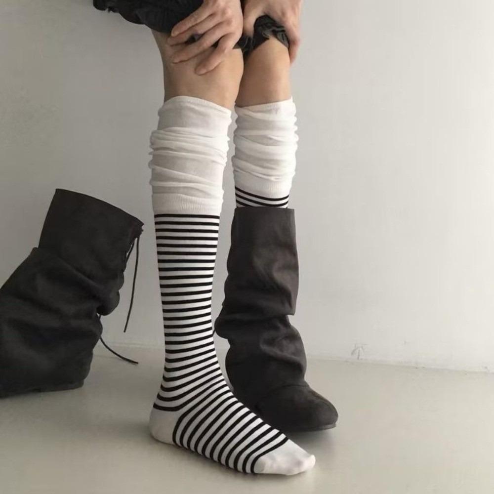 Soft Knit Over the Knee Socks Slouch Style Long Socks Aesthetic Knee High Socks For Women