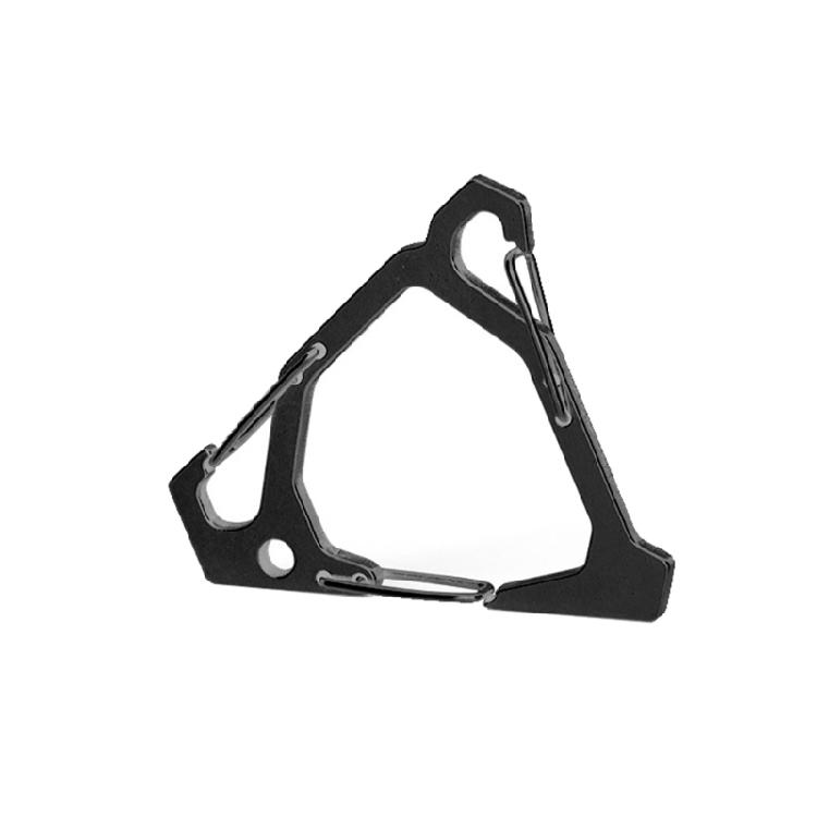 Metal Steels Camping Keychains Hook Spring  Kettles Buckles  Triangular Carabiner Clip Keychains Circle
