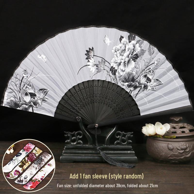 Ancient Chinese Hanfu Folding Fan - Classical Dance & Summer Accessory for Women