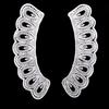 1 Pair Neckline Decorative Soft Comfortable 3D Openwork Embroidered Lace DIY Milk Fiber Fake Collar Lace for Home