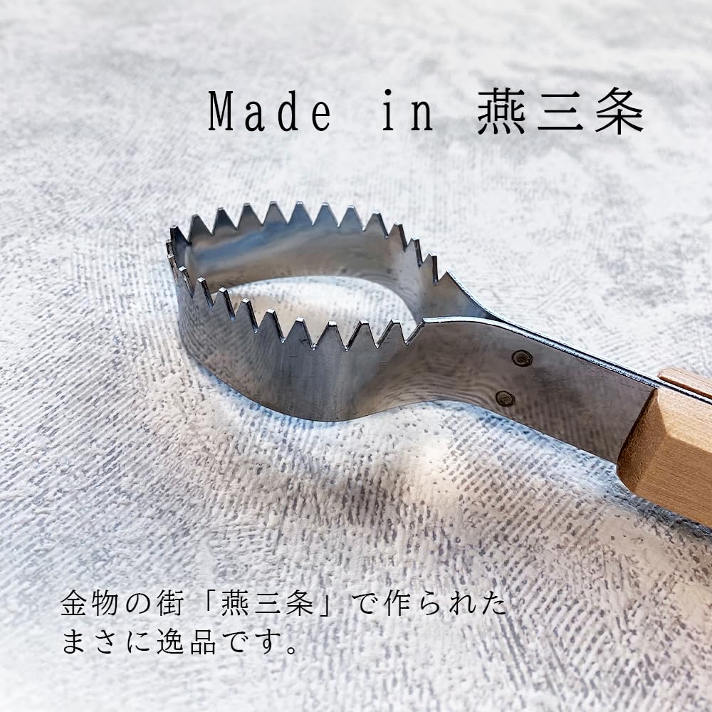 215mm Edelstahl Fischschuppe Hergestellt in Schonend zu Fischen Von Handwerkern gefertigt (Styleneo) Entferner, Japan, Fleischfarben, Schwalbenförmig