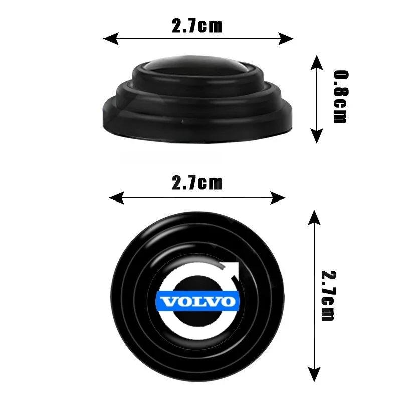 4Pcs Volvo Car Door Shock Absorber Pads, Silicone Anti-Collision Sound Insulation Buffer Stickers for Volvo XC60 XC90 S60 S90