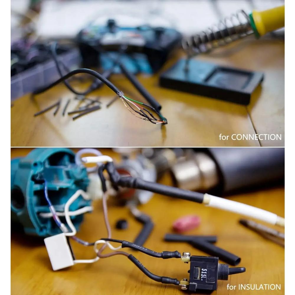 Heat Shrink Tube Kit Thermoresistant Tubing Heat Shrink Wire Wrapping Electrical Connection Cable Insulation Sleeved Protecter