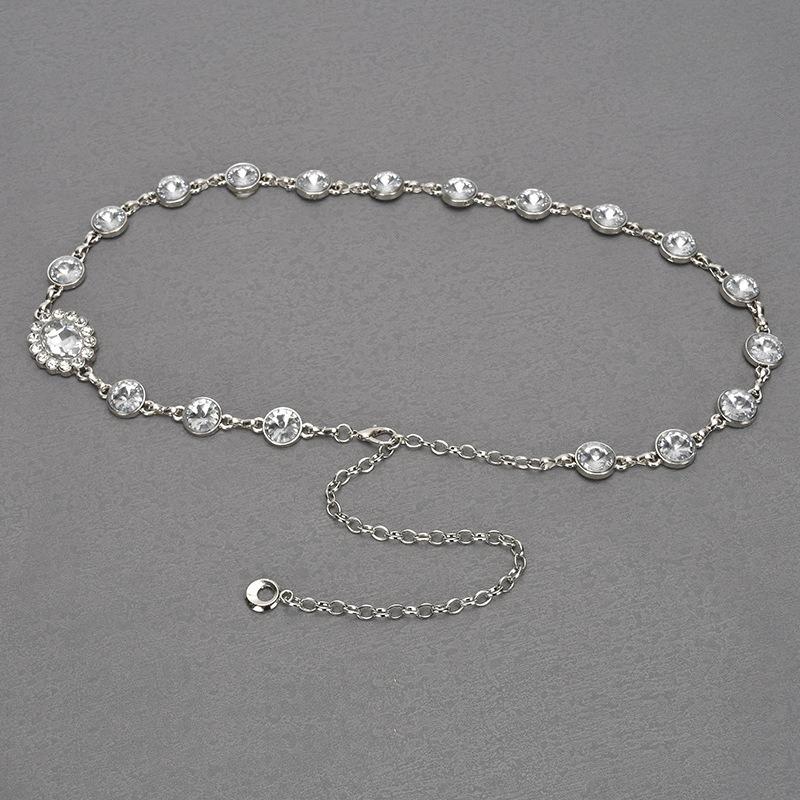 Metal Style Waist Chain Women's Fine New Style Decoration with Dress Belly Dance Belt Versatile Ins Silver Gold Trendy