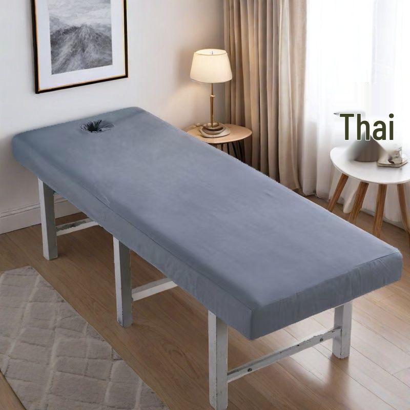 Kristall-Samt Spannbettbezug mit Loch für Massage-Therapie-Kliniken