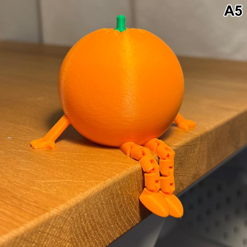 3D Printed Fruit And Vegetable Figurines With Movable Joints Lemon Banana Design Ornaments Desk Decorations Home Decor&