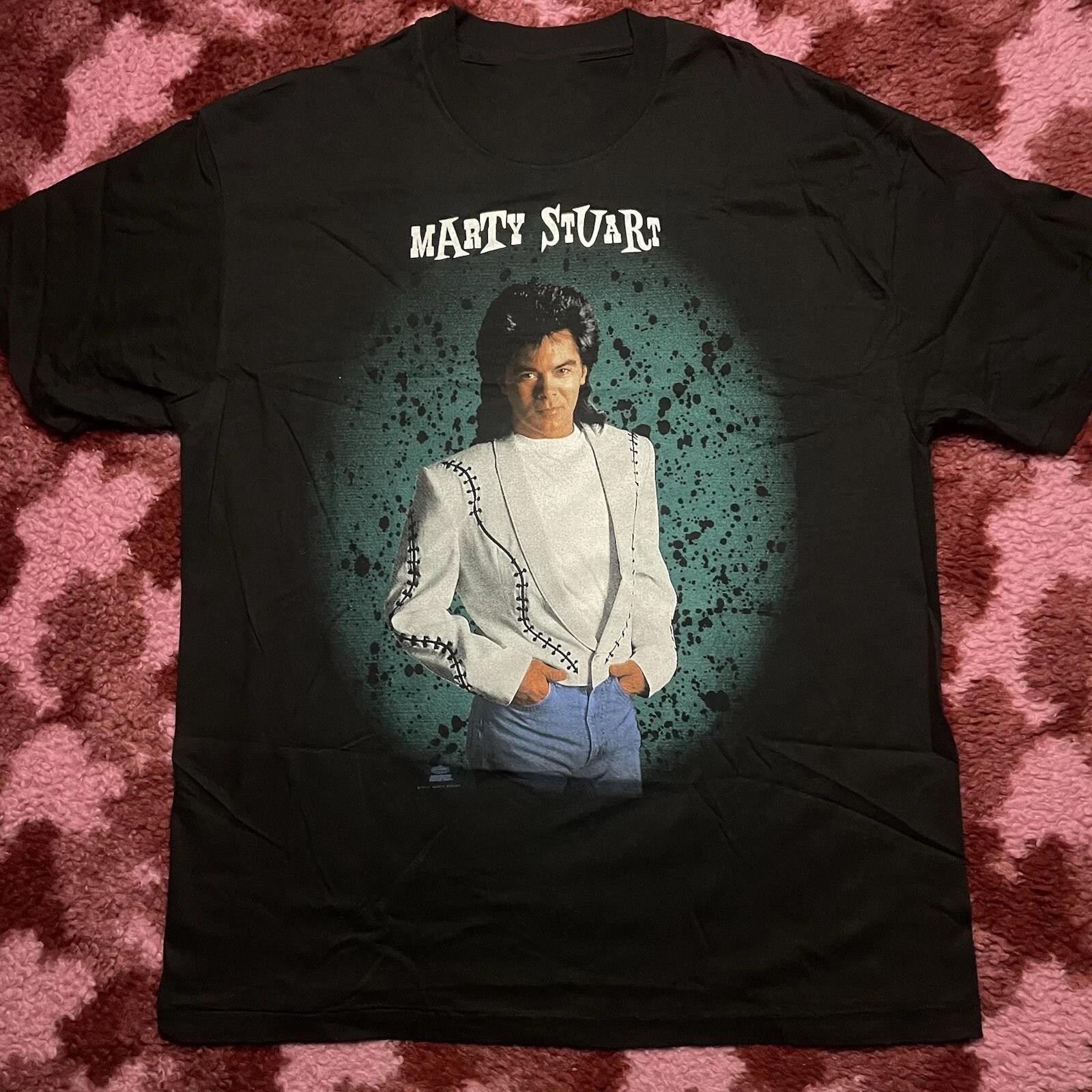 Vintage 1992 MARTY STUART T-Shirt Black All Size S-5XL M