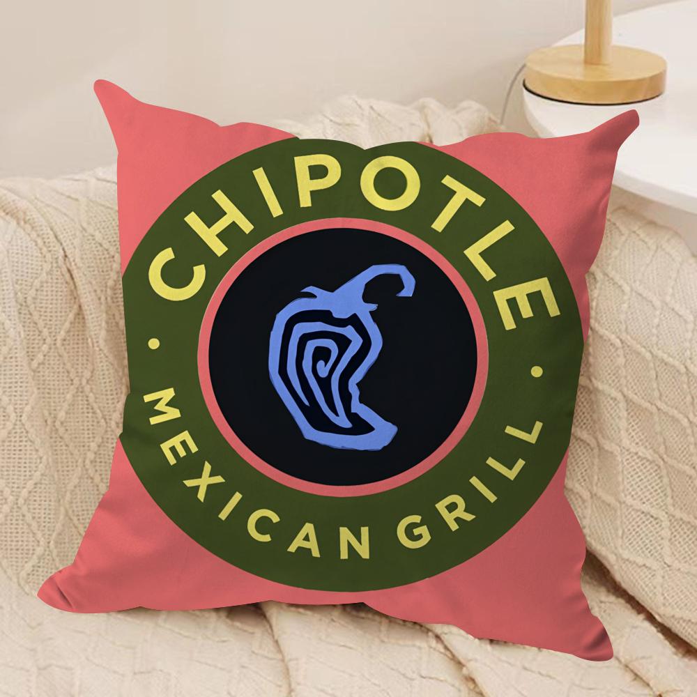 Food CChipotleS Cushion Cover Pillowcase Ultra Soft Skin Friendly Fabric Cloud Like Comfort Concealed Zipper