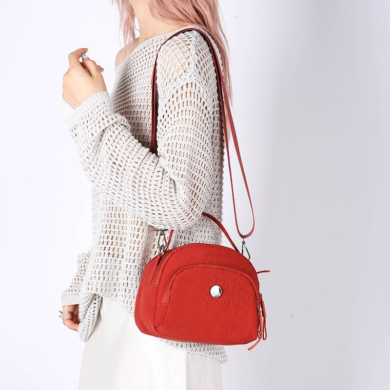 Women's Bag Nylon Bag Solid Color Shoulder Crossbody Bag Mobile Phone Bag